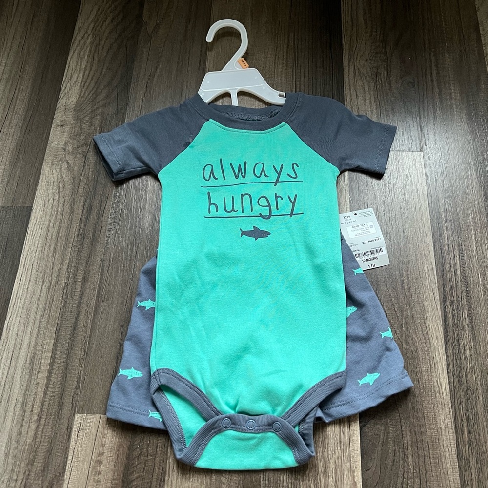 Okie Dokie Matching Outfit (size 12 months)
